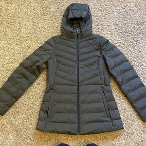 olive green winter jacket. only have worn a couple times but it keeps you warm!